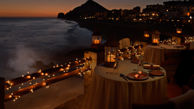 Cenas románticas playa del carmen